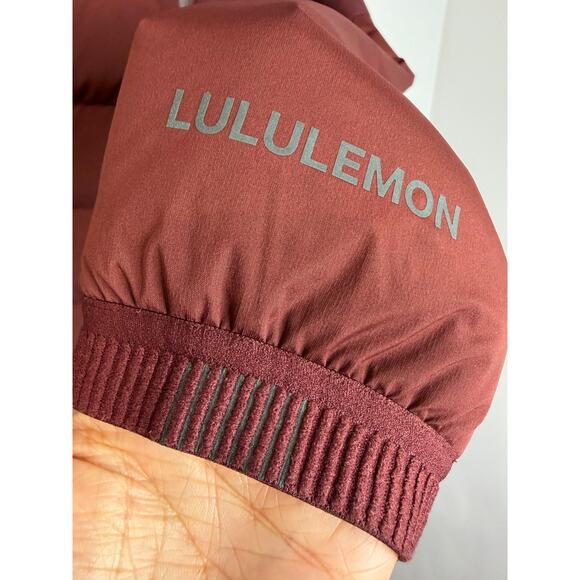 Lululemon Down for It All Jacket In Red Merlot Puffer Women's Sz 2 - Picture 14 of 14